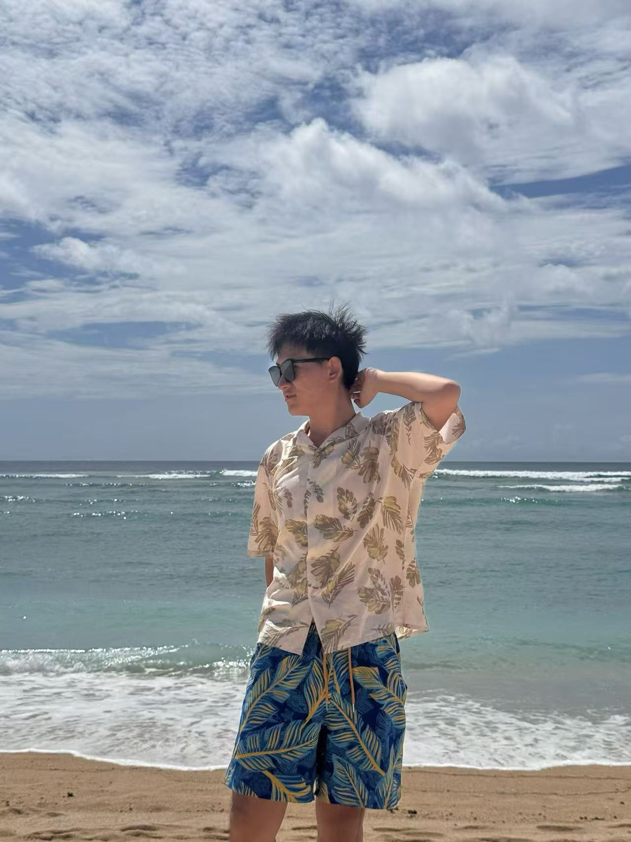 Portrait of Haoyi Zhang by the sea